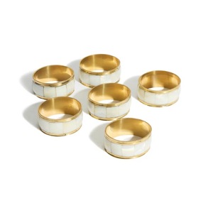 Servilleteros de Cuerno de Búfalo, Porta Servilletas Redondos para Hoteles de Lujo, Restaurantes y Mesas de Boda, Alta Calidad - Product Image 1
