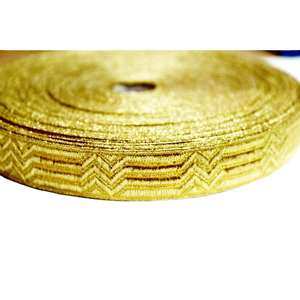 OEM 12mm Gold Braided Trim 25 Meter Roll <b>Disc</b> Gallon Tresse Lace Gold Silver Customized - Product Image 5