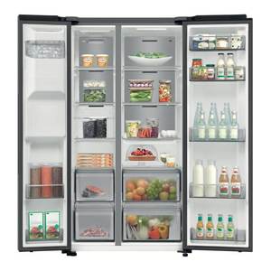 Refrigerador con Congelador de Doble Puerta SERIE 5000 RS70F64KETEF, Air Space AI, Total No Frost, Acero Inoxidable, Clase E, Dimensiones - Product Image 2