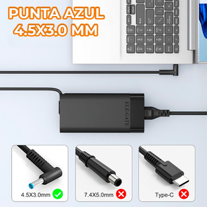 Caricabatterie per Laptop HP Compatibile 150W Punta Blu 4.5mm X 3.0mm 19.5V/7.7A Adattatore di Alimentazione in Lega di Alluminio SCP PD - Product Image 2
