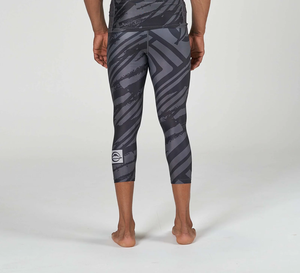 Leggings de compression pour hommes en gros, BJJ, grappling, MMA, collants, taille haute, séchage rapide, spandex/polyester - Product Image 3