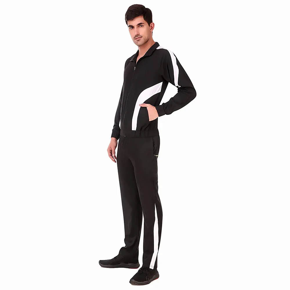 Wholesale Fashion Solid Comfort Fit Tracksuit Customized Training Wears Top Design Men Sweat Suit