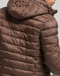 Chaqueta acolchada cálida de invierno de todos los colores sólidos para adultos, capucha informal, prendas de vestir impermeables, cremallera frontal, calle alta, OEM teñido - Product Image 4