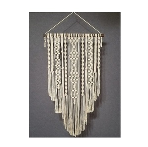 Tapiz colgante de pared bohemio de macramé grande para decoración de dormitorio o sala de estar con elegante amuleto vintage hecho a mano - Product Image 2