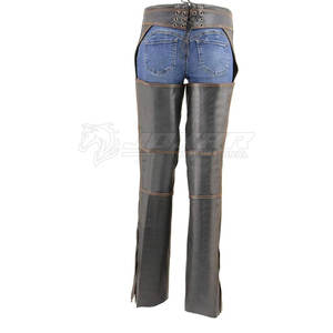 Ajustable Adulto Equitación Chaps Fábrica Venta al por mayor Equitación Chaps con cierre de cremallera - Product Image 3