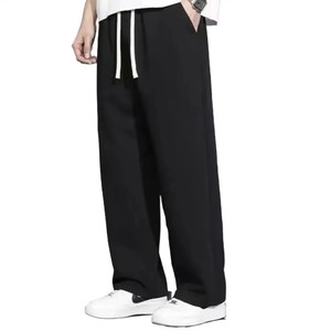 Pantalones de Lana Holgados Casuales de Invierno, Transpirables, Diseño Moderno para Exteriores, Pantalones Deportivos con Cierre de Cordón - Product Image 1