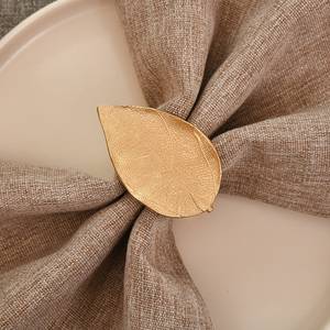 Meilleure vente de ronds de serviette en métal pour la décoration de table dans les hôtels de mariage et les restaurants avec personnalisation du logo - Product Image 6