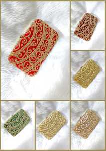 กระเป๋าถือ Potli ปักแบบดั้งเดิมมีด้ามจับมุกสำหรับงานแต่งงานงานเลี้ยงตอนเย็น - Product Image 4