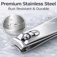 Coupe-ongles en acier inoxydable de haute qualité, lame courbée, pointe acérée, résistant à la rouille, design portable pour usage des doigts, style simple pour adultes