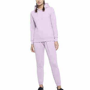 2025 invierno mujer chándal grueso polar algodón traje 2 piezas conjuntos sudaderas con capucha sudadera y pantalones trajes chándal para mujer - Product Image 1