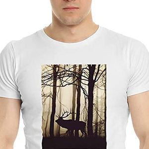 Meilleur prix de gros Logo personnalisé solide décontracté hommes direct au film T-shirt-tissu en toile respirant à séchage rapide - Product Image 5