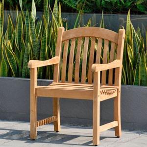 Fauteuil en teck de style contemporain pour patio extérieur jardin fait à la main à Jepara en Indonésie - Product Image 1