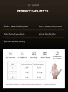 OEM Driven Gants Mode Respirant Crochet Cachemire En Cuir Véritable Robe De Conduite Gants Bouton Sangle Meilleur pour Adulte Hommes Femmes - Product Image 6