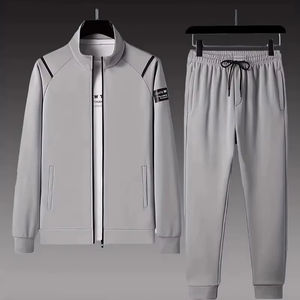 Survêtement de grande taille 100% coton pour hommes le plus vendu pour l'hiver avec motif solide et logo personnalisé Street Wear - Product Image 1