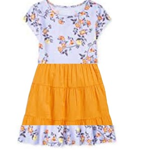 Boutique High Quality 2Pcs Girls Clothing Set Printed Short Sleeve Shirt Shorts Ruffles for Children's Summer for Ages Two Years - Product Image 4