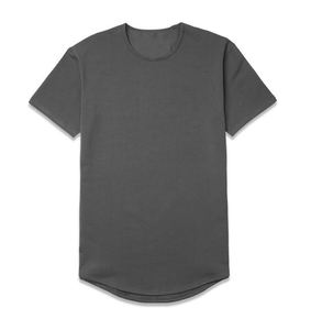 Men's Comfortable Soft Breathable Short Sleeve T-<b>Shirt</b> with Scoop Bottom Thick Heavy Cotton Round Neck T-<b>Shirt</b> - Product Image 4
