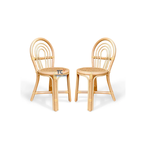 Chaise à nœud de couleur personnalisée OM de la meilleure qualité pour les grands enfants Chaise à bascule en rotin naturel sans danger pour les enfants - Product Image 5