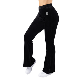 Pantalons en molleton pour femmes, longueur grande taille, jambes larges, pantalons de survêtement doux et confortables, vêtements de détente, taille élastique, bas décontractés - Product Image 3