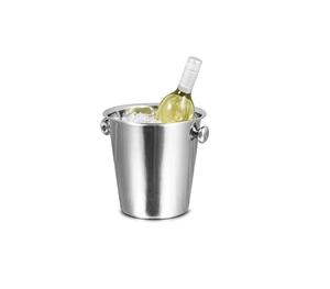 Nouvelle arrivée Design seau à glace refroidisseur de vin en acier inoxydable avec poignées seau refroidisseur de vin en métal avec support produit de fabrication indienne - Product Image 2
