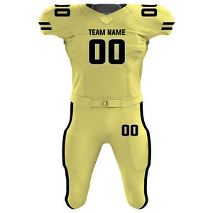 Uniformes de fútbol americano de sarga de aparejos personalizados Costura de calidad profesional Corte y cosido personalizado Camisetas de fútbol americano Diseños únicos - Product Image 5