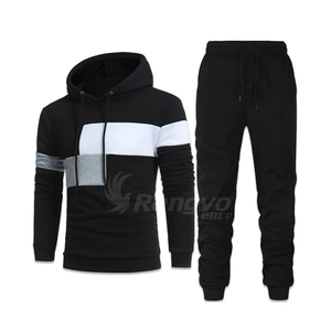 ชุดวอร์มแบบสวมหัวสำหรับผู้ชาย, ชุดวอร์มและกางเกงสองชิ้นสำหรับฤดูใบไม้ร่วงและฤดูหนาว - Product Image 1