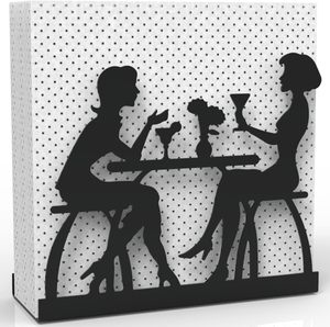 Porte-serviettes en métal design pour tasse à café pour table, distributeur de serviettes en métal pour la cuisine, porte-serviettes autoportant - Product Image 5