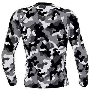 2025 personnalisé Camo Design votre propre Logo Sublimation camouflé à manches longues Rash Guard Compression chemises pour unisexe - Product Image 3