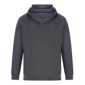 Pull à capuche en molleton de coton 100% pour hommes, tissage tricoté anti-rétrécissement, sweat à capuche de taille pour hommes, vente en gros - Product Image 2