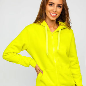 2024 nueva Sudadera con capucha informal coreana para mujer patrón sólido Otoño Invierno ocio deporte hecho de tela de punto de poliéster - Product Image 1