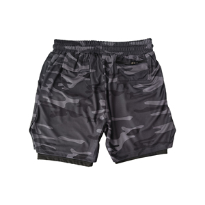 กางเกงขาสั้นกีฬาสองชั้นสำหรับผู้ชายเป็นมิตรกับสิ่งแวดล้อมผ้าเนื้อนุ่มระบายอากาศพิมพ์ลายมังกร - Product Image 6