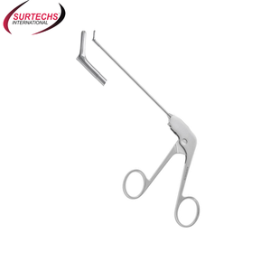 Ciseaux d'arthoscopie manuels du genou Surtechs Conception de crochet chirurgical en acier inoxydable à angle de 60 degrés - Product Image 1