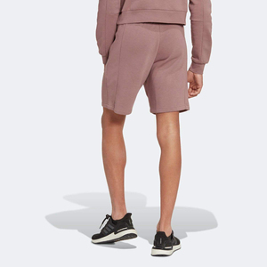 Pantalones cortos de lana malva para hombre, cintura elástica suave, informal, cómoda, ropa de descanso, verano, entrenamiento de gimnasio, ropa atlética - Product Image 2