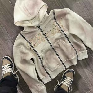 Sweat à capuche personnalisé DTF imprimé tenue polaire respirante élégante parfaite pour l'entraînement sportif et la mode streetwear - Product Image 3