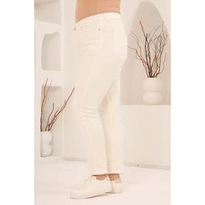 Plus Size Off-White <strong>Jeans</strong> - Product Image 2