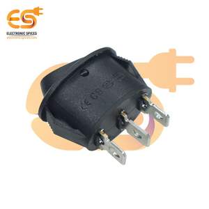 ÉPICES ÉLECTRONIQUES SJ8906A 250V SPDT Interrupteur à bascule rond noir 3 broches avec haute durabilité - Product Image 4