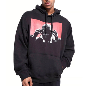 Sudadera con capucha de serigrafía bordada en 3D personalizada para hombre colección de invierno con logotipo en relieve personalizado - Product Image 1