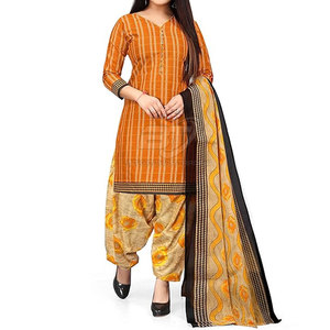 ชุดเสื้อผ้าผู้หญิงแบบปากีสถาน ชัลวาร์ คามีซ ลายพิมพ์ ชุดลำลอง ชุดออกงาน ชุด 3 ชิ้น สำหรับผู้ใหญ่ - Product Image 1