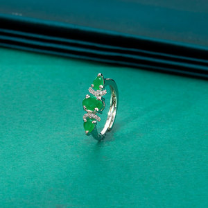 เครื่องประดับทำด้วยมือในอินเดียแหวนปรับได้ CZ พร้อมโรเดียมชุบ - Product Image 2