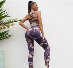 Leggings de yoga pour femmes pantalons de fitness séchage rapide jambe large évasée Leggings sans couture pantalons de yoga femmes - Product Image 6