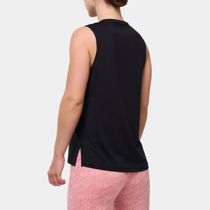 Camiseta sin mangas para correr ecológica de tela de punto con cuello de lazo transpirable ligero para mujer con logotipo frontal - Product Image 2