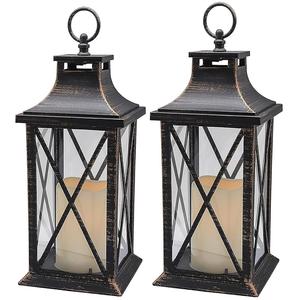 Linterna hecha a mano de alta demanda sin llama, la mejor linterna con portavelas con pilares para bodas y fiestas de Navidad en interiores y exteriores - Product Image 1