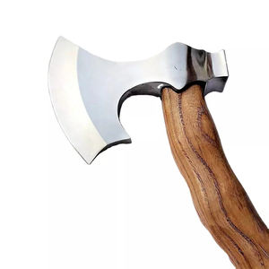 Venta al por mayor personalizada de alta calidad OEM ODM servicio caza Damasco acero hacha mejor para cortar madera con mango de madera de rosa - Product Image 4