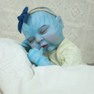 Lifereborn 18 pulgadas 46cm <span class=keywords><strong>Avatar</strong></span>'s Skin Blue Reborn Muñecas para recién nacidos Bebe Silicona Vinilo Reborn Baby Dolls para regalos - Product Image 3