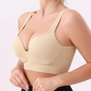 Conjunto de sujetador para mujer Sujetador deportivo de fitness atlético para mujer de alto apoyo Yog de alta calidad con característica transpirable Estilo simple - Product Image 1