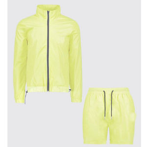 Women's Custom Logo Nylon Tracksuit Sets-Plus Size Maternity <b>Zip</b> <b>Hooded</b> Shorts Waterproof Zipper Windbreaker Jacket Waterproof - Product Image 6