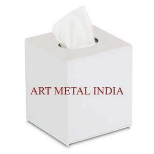Elegante caja de pañuelos rectangular de cristal plateado de lujo, servilletero de diseñador personalizado - Product Image 5