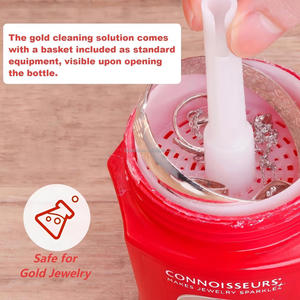 Solution de nettoyage pour bijoux en or Boasta avec panier pour bijoux en or et pierres précieuses, diamants, nettoyant à immersion rapide - Product Image 6