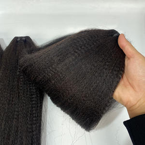 Paquets de cheveux Yaki raides crépus bruts prix de gros de l'usine paquets droits crépus vierges vietnamiens - Product Image 4