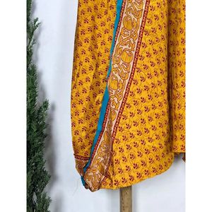 Pantalon Harem en Soie Recyclée Style Afghane Coupe Décontractée Yoga Indien Fait Main Genie Drop Unisexe Bohème Hippie Pyjama de Nuit Robe Décontractée - Product Image 2