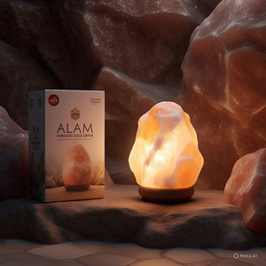 GMP รับประกันโคมไฟเกลือหิมาลัยธรรมชาติ2-3กก. สายไฟฟ้าหลอดไฟวัสดุอินทรีย์แพคเกจตกแต่งบ้านตัวอักษรรักสัตว์ - Product Image 6